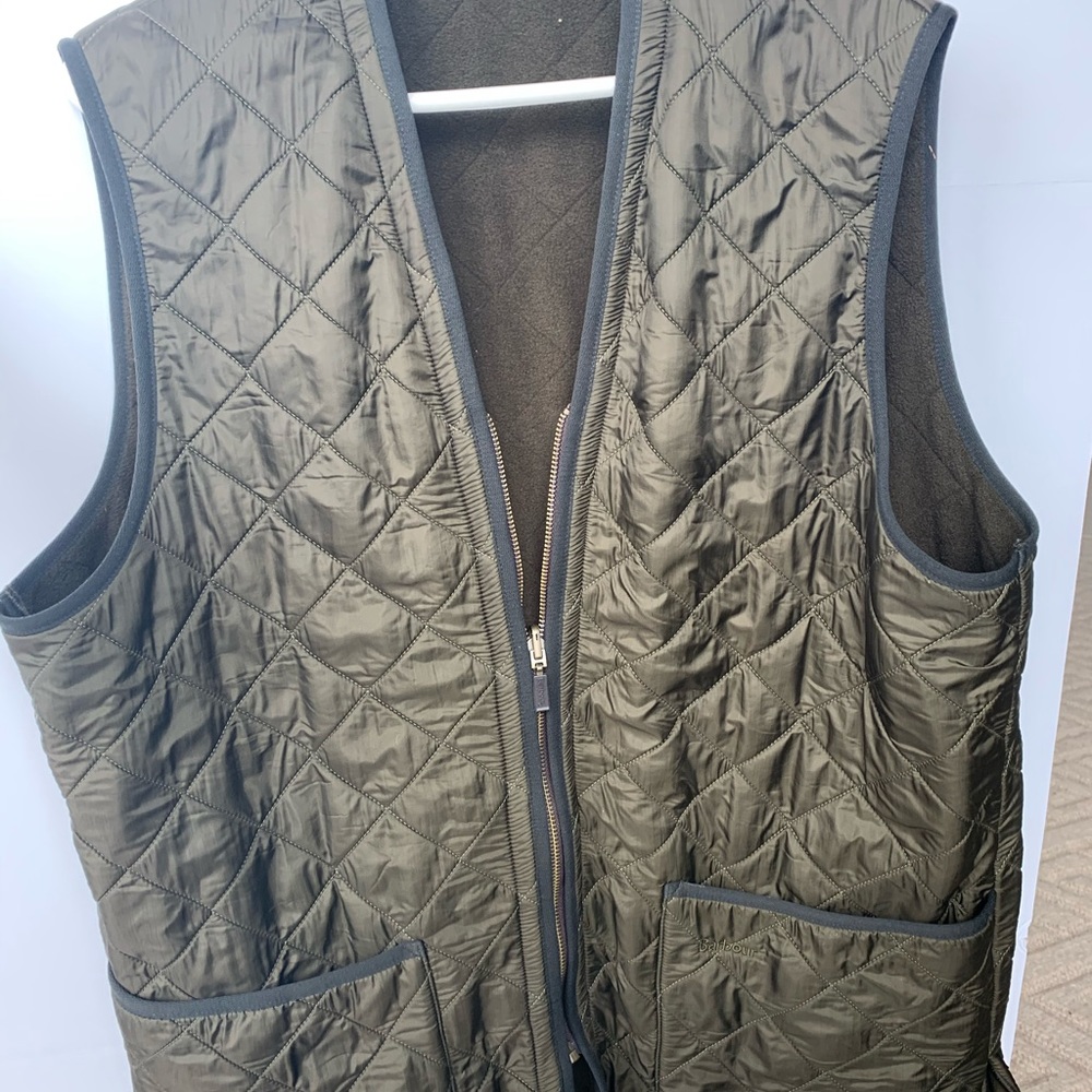 Barbour Men’s Olive Green Polarquilt Zip-in Liner
